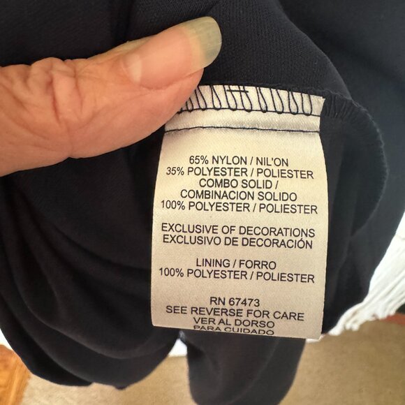 Danny & Nicole Womens Blue Lace Dress With Lining Size 14 NWT Sleeveless‎ sheer - Picture 5 of 16